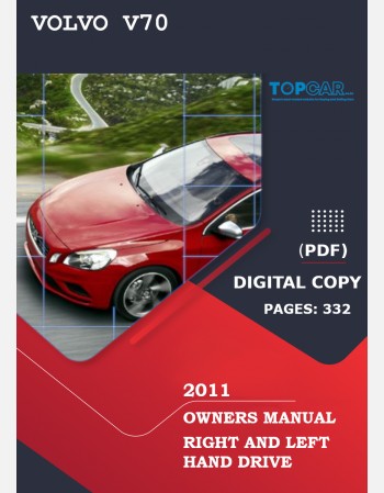 volvo v70 2011 owners manual rhd&lhd